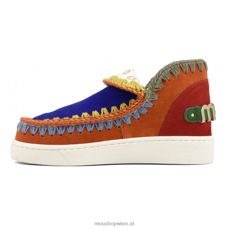 Frauen Farbblock-Sneaker Mou P660X57 Mehrfarben
