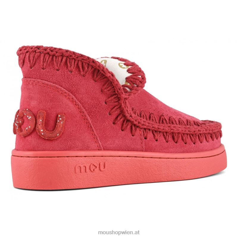 Frauen Sneaker-Monochrom-Glitzer-Logo Mou P660X33 corda