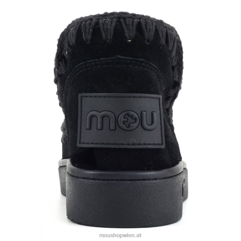 Frauen Sneaker einfarbig Mou P660X35 Schwarz