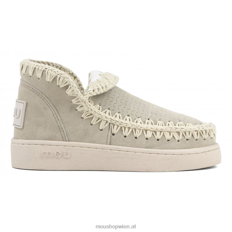 Frauen Sneaker einfarbig Mou P660X36 Kreide