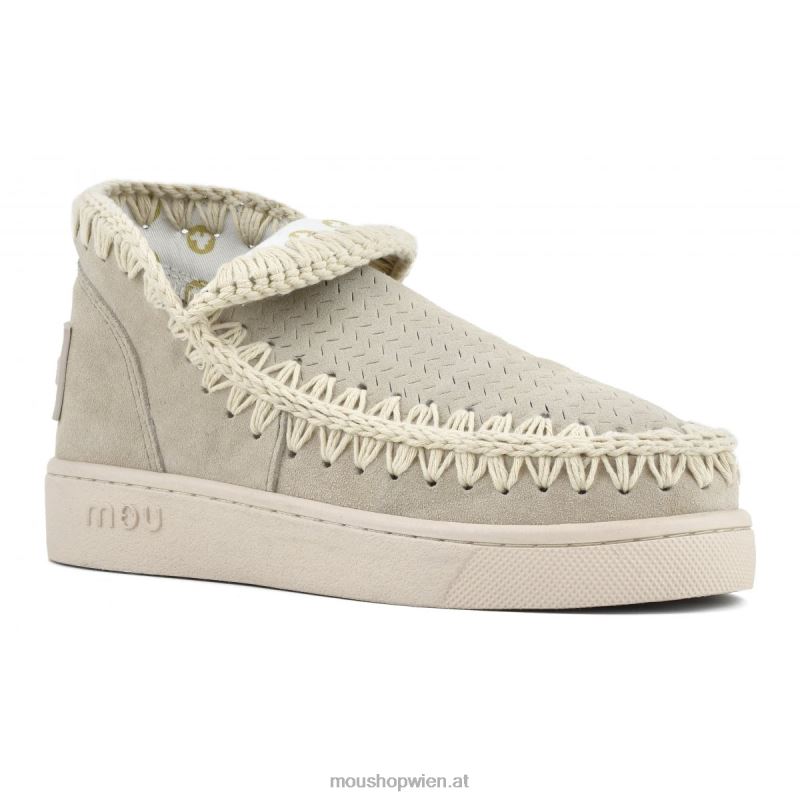 Frauen Sneaker einfarbig Mou P660X36 Kreide