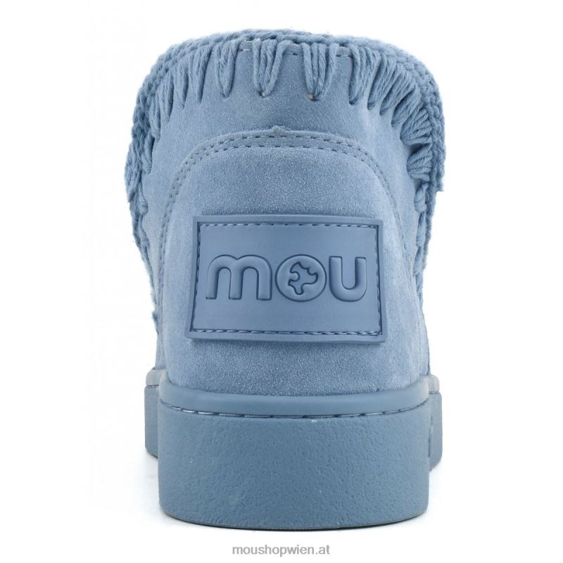 Frauen Sneaker einfarbig Mou P660X38 Nilblau