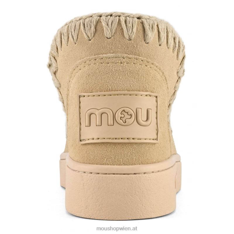 Frauen Sneaker einfarbig Mou P660X40 Weizen