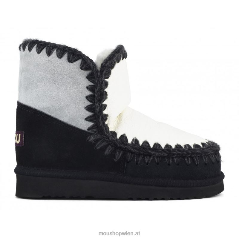 Frauen Eskimo 18 Farbblock Mou P660X323 Eismeer & Schwarz-Weiß-Mix