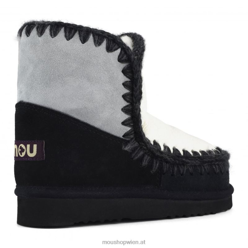 Frauen Eskimo 18 Farbblock Mou P660X323 Eismeer & Schwarz-Weiß-Mix