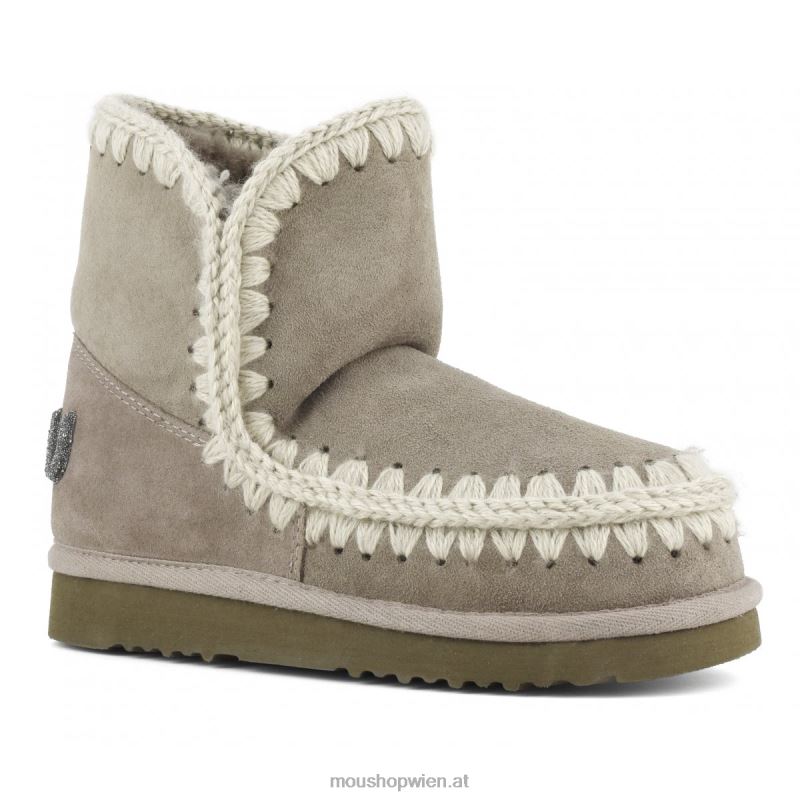 Frauen Eskimo 18 Glitzer-Logo Mou P660X233 Elefantengrau