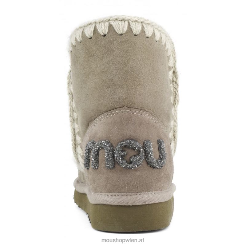 Frauen Eskimo 18 Glitzer-Logo Mou P660X233 Elefantengrau