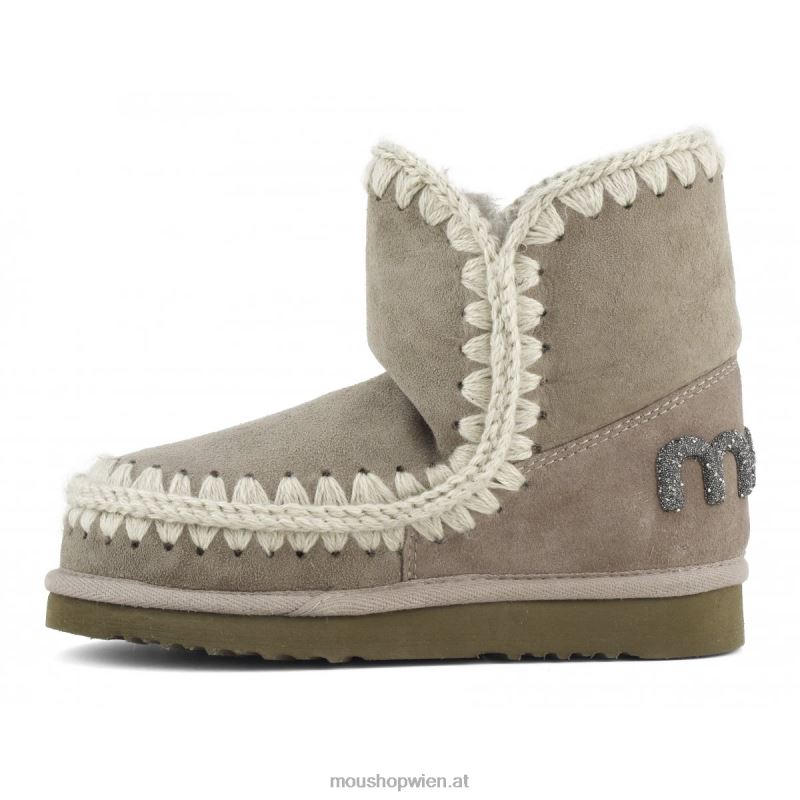 Frauen Eskimo 18 Glitzer-Logo Mou P660X233 Elefantengrau