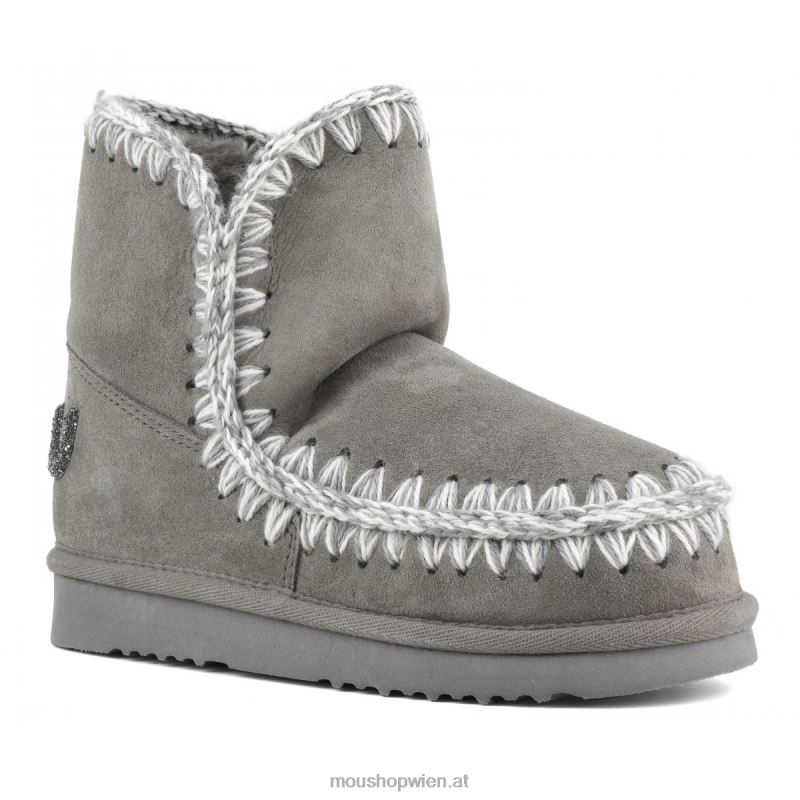 Frauen Eskimo 18 Glitzer-Logo Mou P660X234 neues Grau