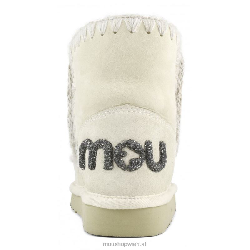 Frauen Eskimo 18 Glitzer-Logo Mou P660X237 Vanille