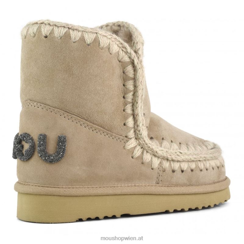 Frauen Eskimo 18 Glitzer-Logo Mou P660X238 Kamel