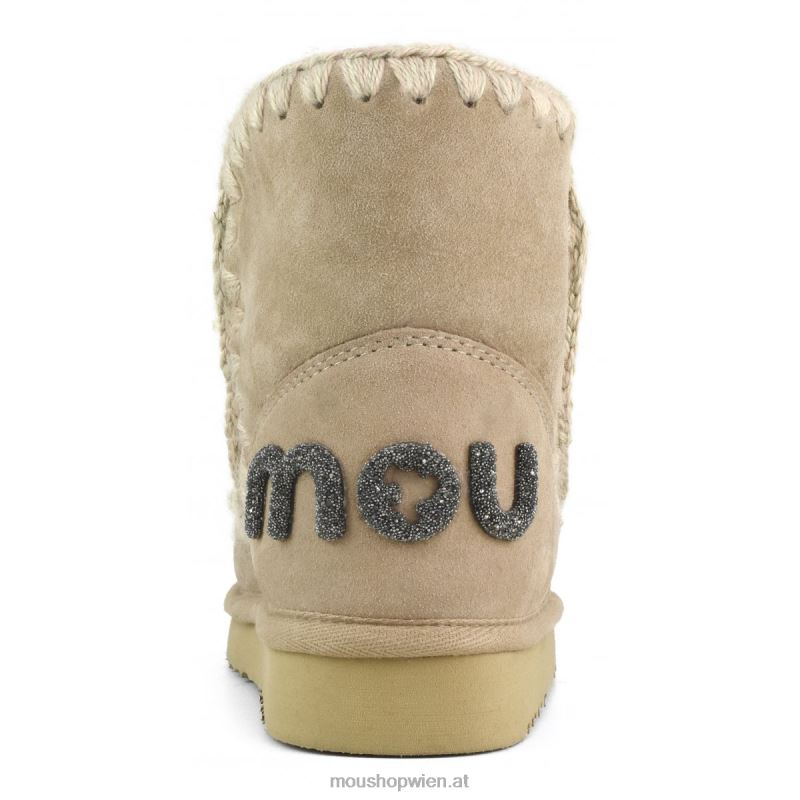 Frauen Eskimo 18 Glitzer-Logo Mou P660X238 Kamel