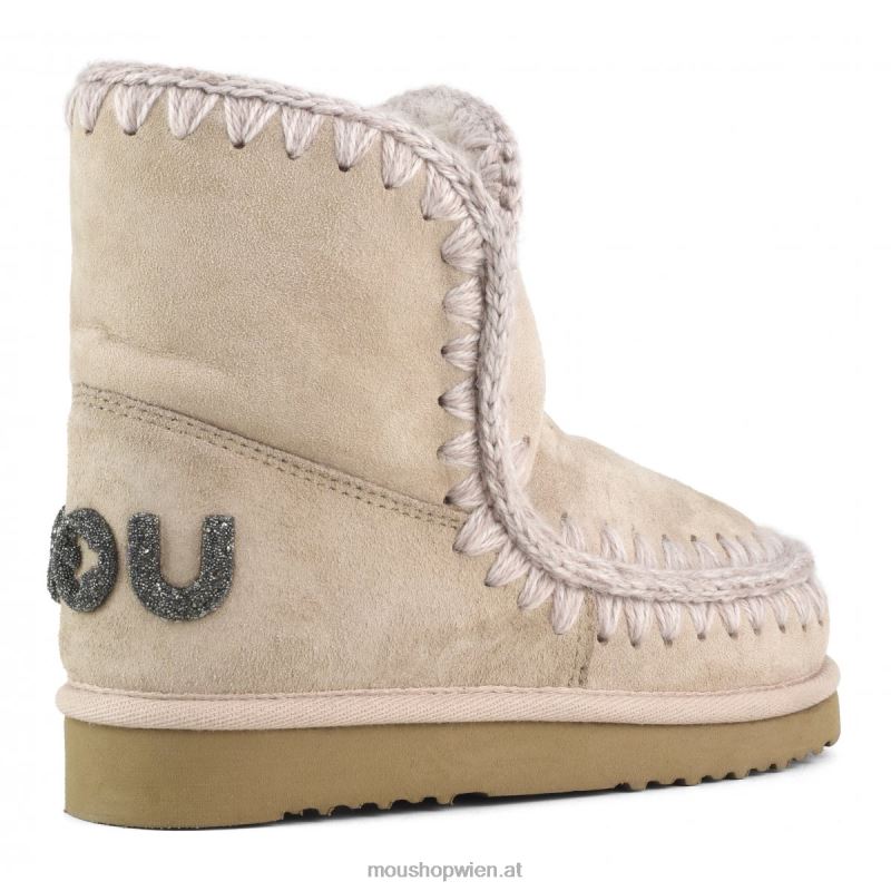 Frauen Eskimo 18 Glitzer-Logo Mou P660X239 rosabeige