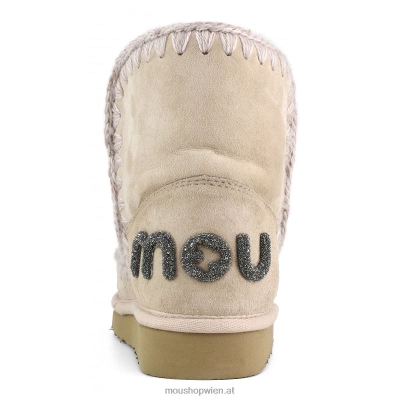 Frauen Eskimo 18 Glitzer-Logo Mou P660X239 rosabeige