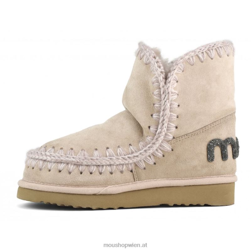 Frauen Eskimo 18 Glitzer-Logo Mou P660X239 rosabeige