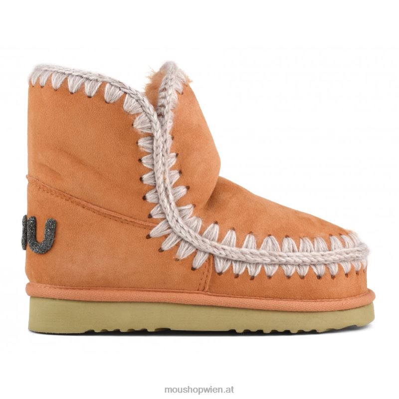 Frauen Eskimo 18 Glitzer-Logo Mou P660X240 Aprikosenorange