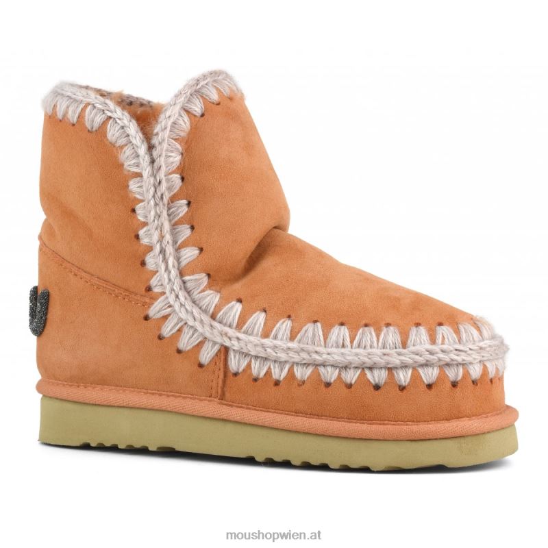 Frauen Eskimo 18 Glitzer-Logo Mou P660X240 Aprikosenorange
