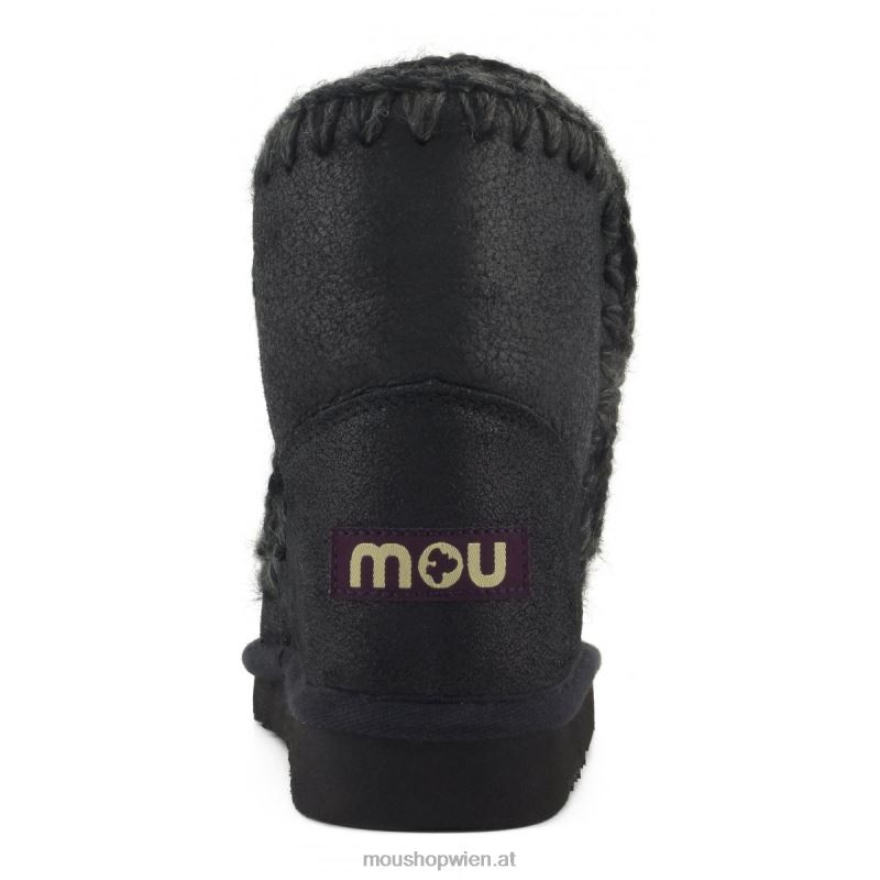 Frauen Eskimo 18 Sternaufnäher vorne Mou P660X386 rissig schwarz/grau