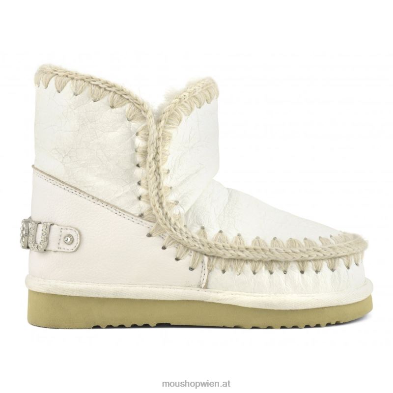 Frauen Eskimo 18 Strass-Logo Mou P660X273 Wachsweiß