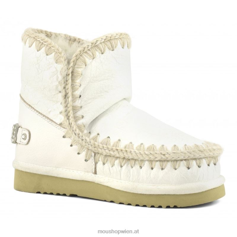 Frauen Eskimo 18 Strass-Logo Mou P660X273 Wachsweiß