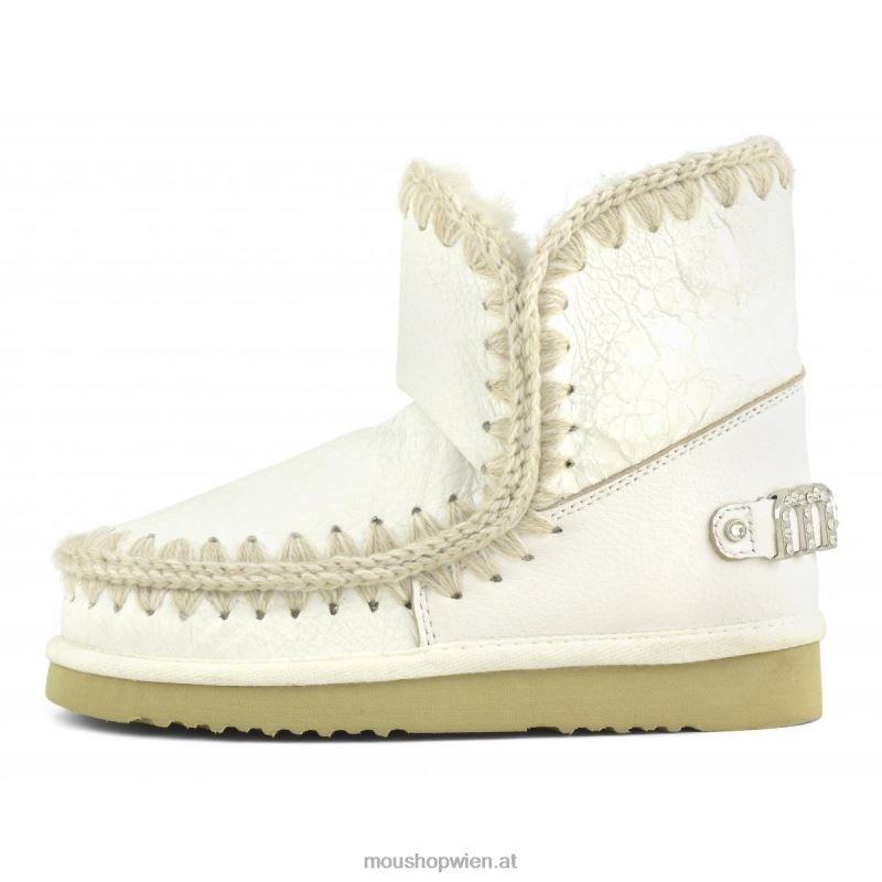 Frauen Eskimo 18 Strass-Logo Mou P660X273 Wachsweiß