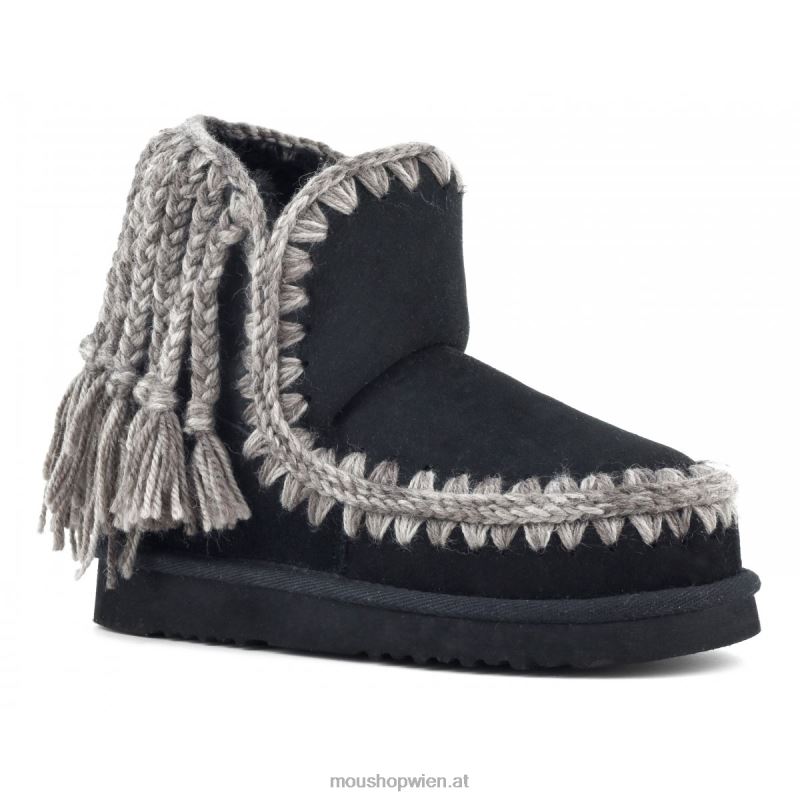 Frauen Eskimo 18 Wollzöpfe Mou P660X325 Schwarz