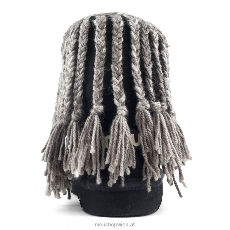 Frauen Eskimo 18 Wollzöpfe Mou P660X325 Schwarz