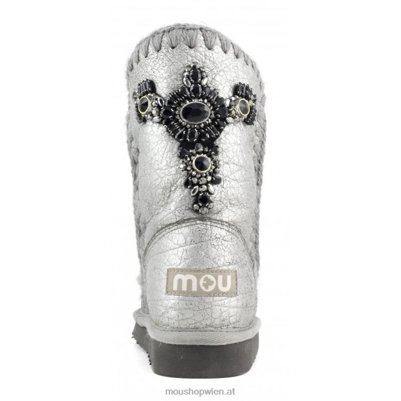 Frauen Eskimo 24 Aufnäher mit Kristallen auf der Rückseite Mou P660X361 metallisches Büffelrotguss