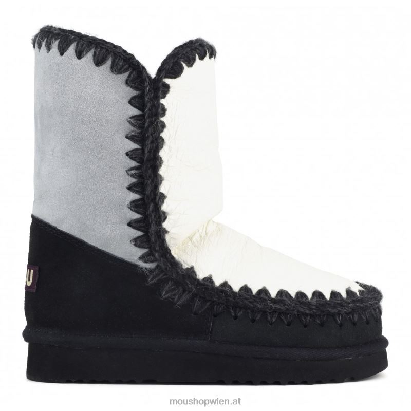 Frauen Eskimo 24 Farbblock Mou P660X300 Eismeer & Schwarz-Weiß-Mix