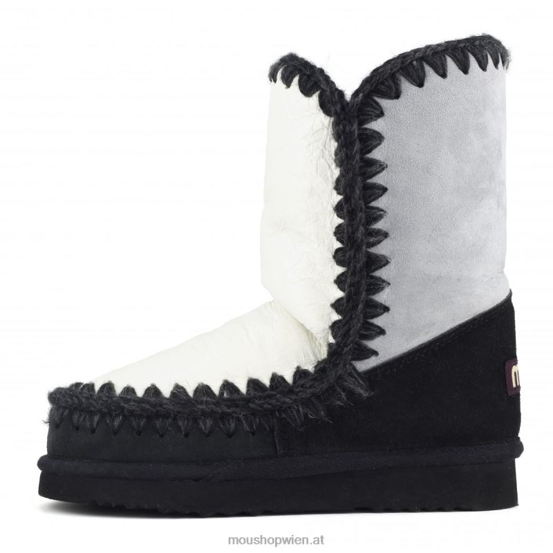 Frauen Eskimo 24 Farbblock Mou P660X300 Eismeer & Schwarz-Weiß-Mix