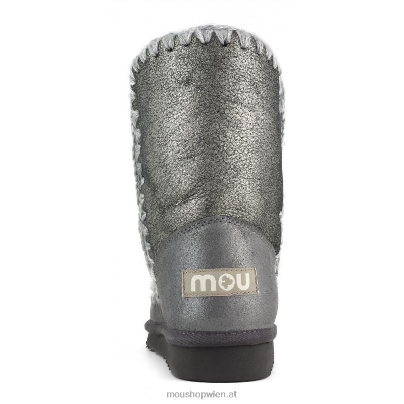 Frauen Eskimo 24 Farbblock Mou P660X334 Staubschwarz/Silber-Mischung