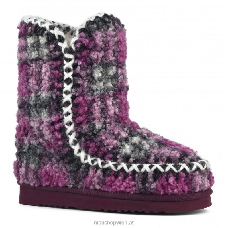 Frauen Eskimo 24 Tartan-Teddy-Fleece Mou P660X320 Teddy-Flieder