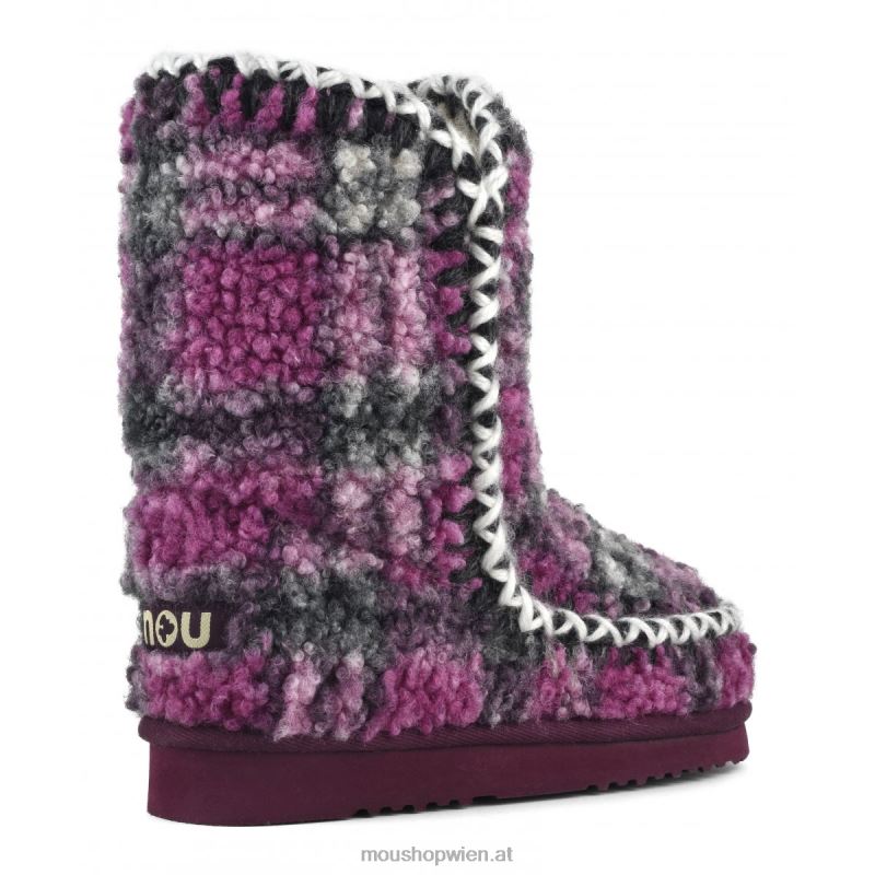 Frauen Eskimo 24 Tartan-Teddy-Fleece Mou P660X320 Teddy-Flieder