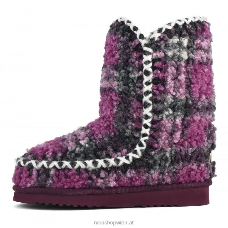 Frauen Eskimo 24 Tartan-Teddy-Fleece Mou P660X320 Teddy-Flieder