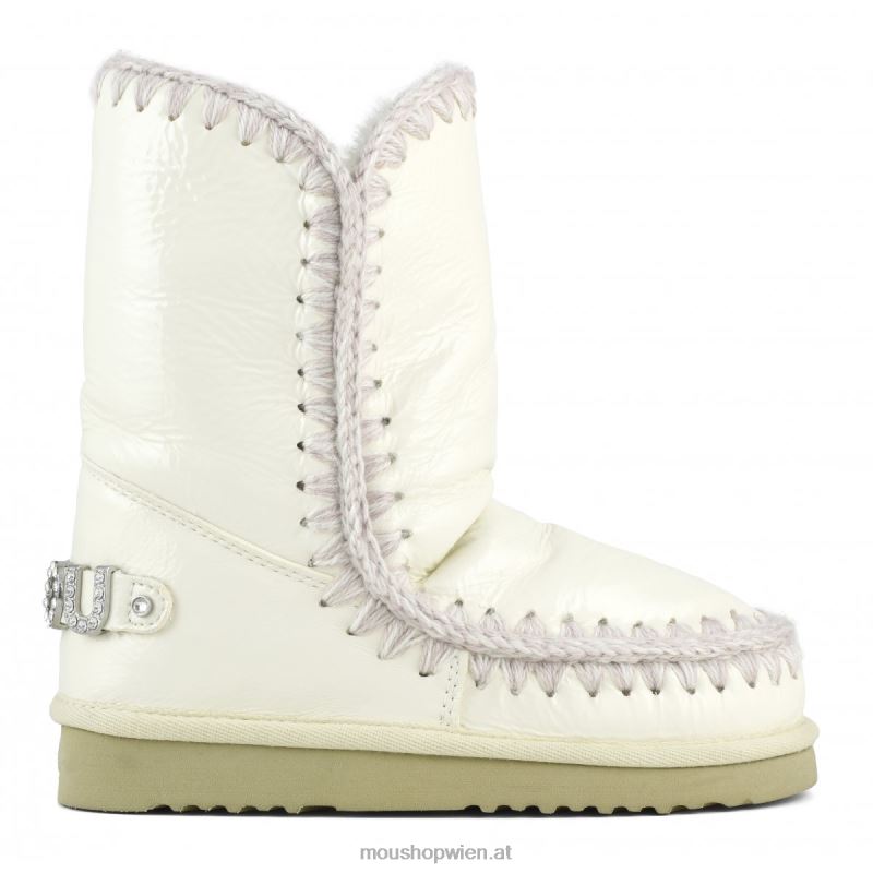 Frauen Eskimo 24 mit Strass-Logo Mou P660X319 Lackweiß