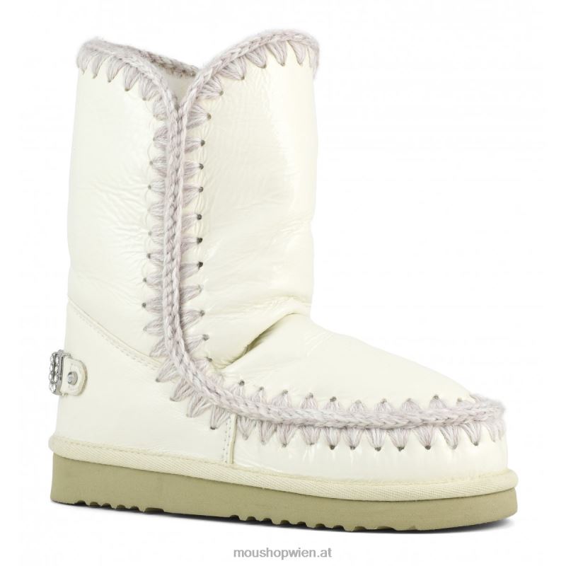 Frauen Eskimo 24 mit Strass-Logo Mou P660X319 Lackweiß