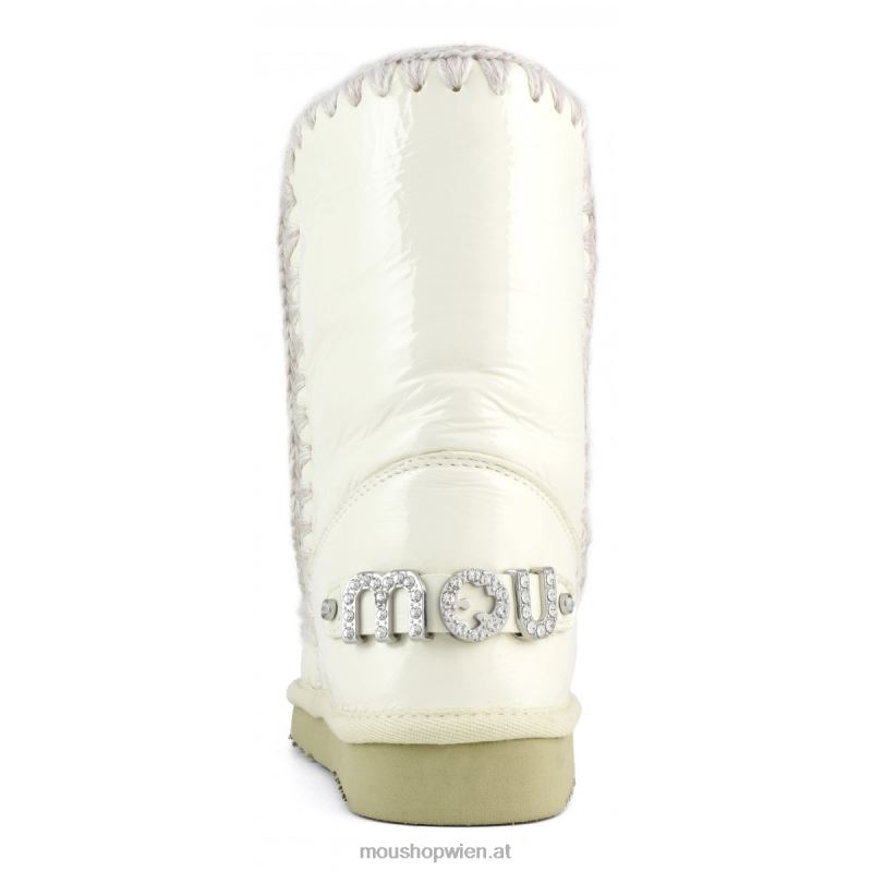 Frauen Eskimo 24 mit Strass-Logo Mou P660X319 Lackweiß