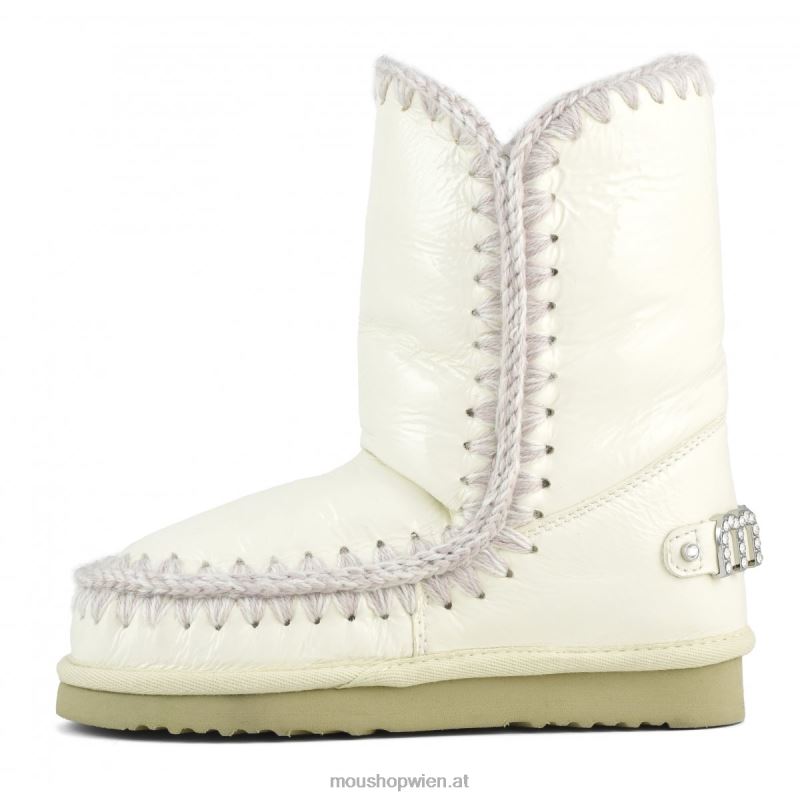 Frauen Eskimo 24 mit Strass-Logo Mou P660X319 Lackweiß