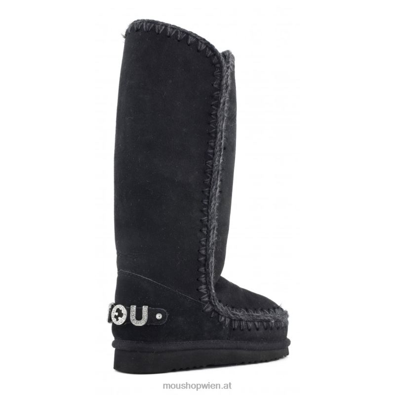 Frauen Eskimo 40-Strass-Logo Mou P660X407 Schwarz