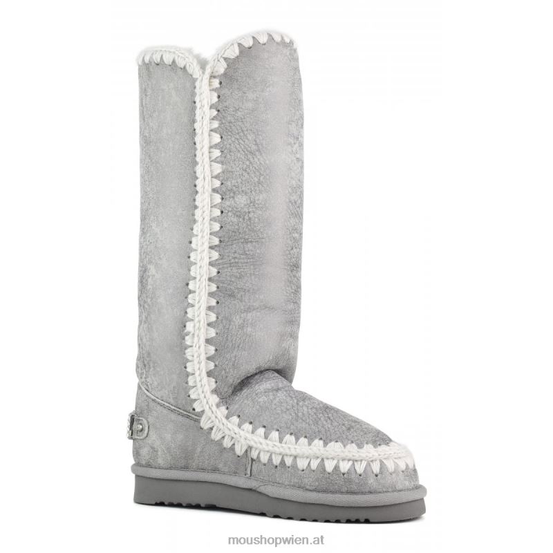 Frauen Eskimo 40-Strass-Logo Mou P660X412 seidiges Silber