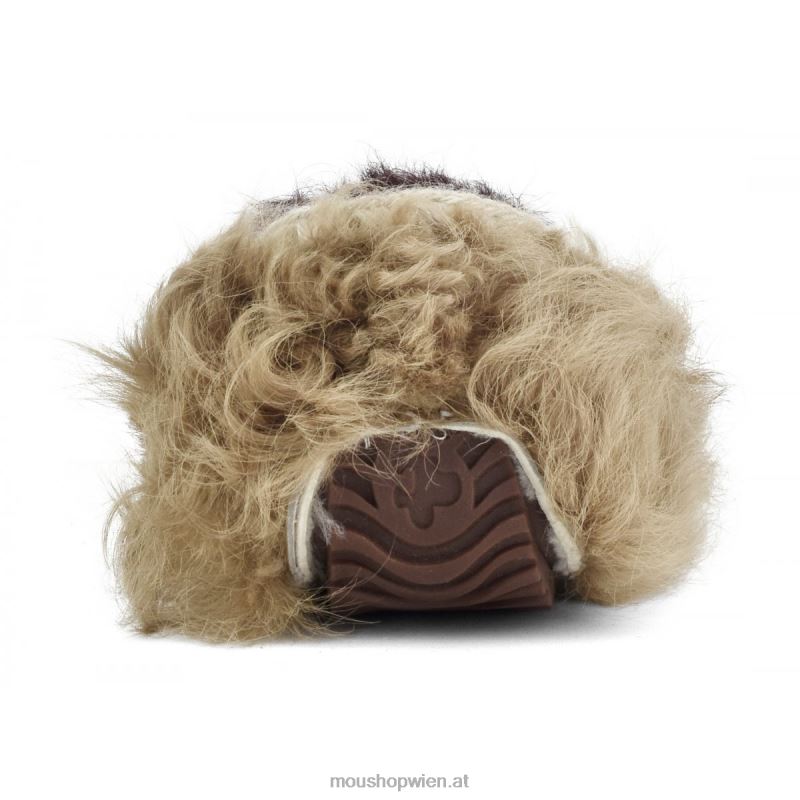 Frauen Mokassin-Chekiang-Fell Mou P660X683 Beige-Burgund