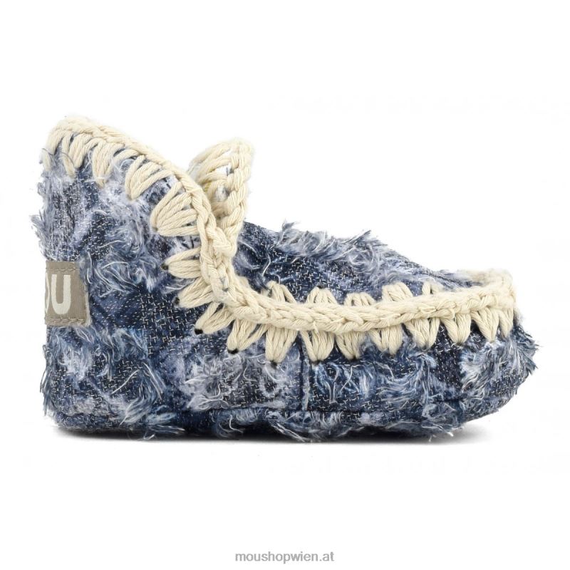 Kinder Sommer-Eskimo-Jeans für Kleinkinder Mou P660X795 Denim-Patchwork