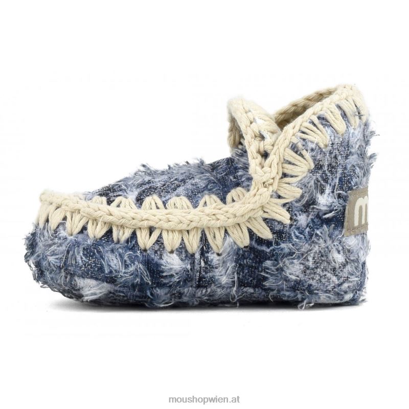 Kinder Sommer-Eskimo-Jeans für Kleinkinder Mou P660X795 Denim-Patchwork