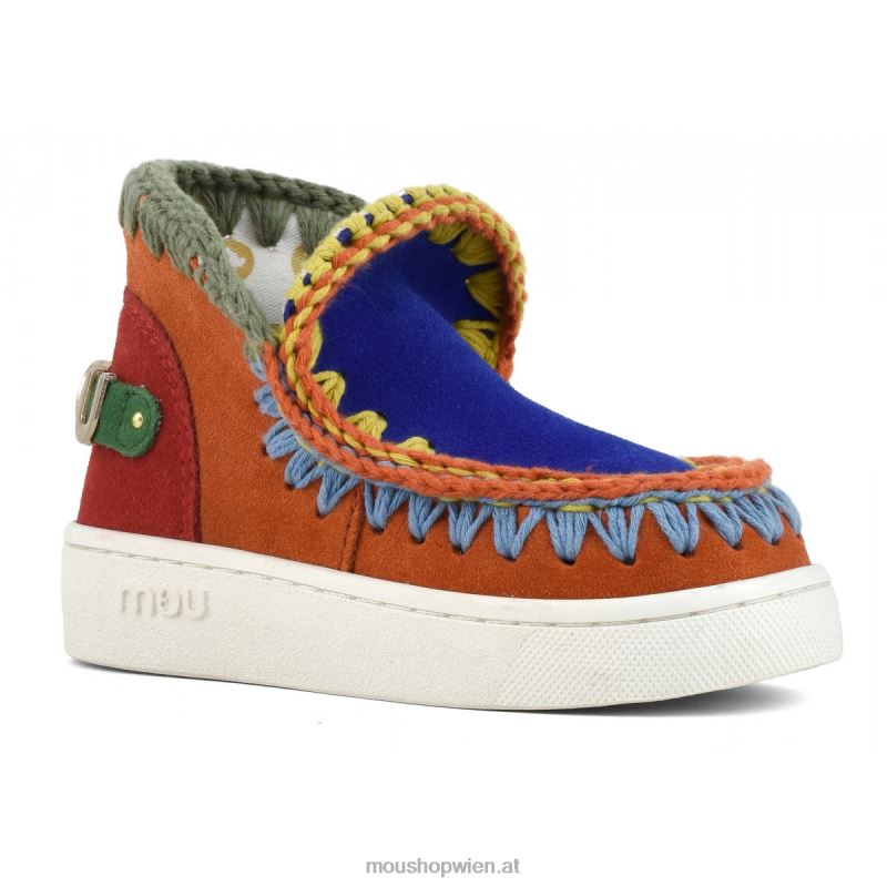 Kinder Eskimo-Sneaker mit Farbblockdesign Mou P660X788 Mehrfarben