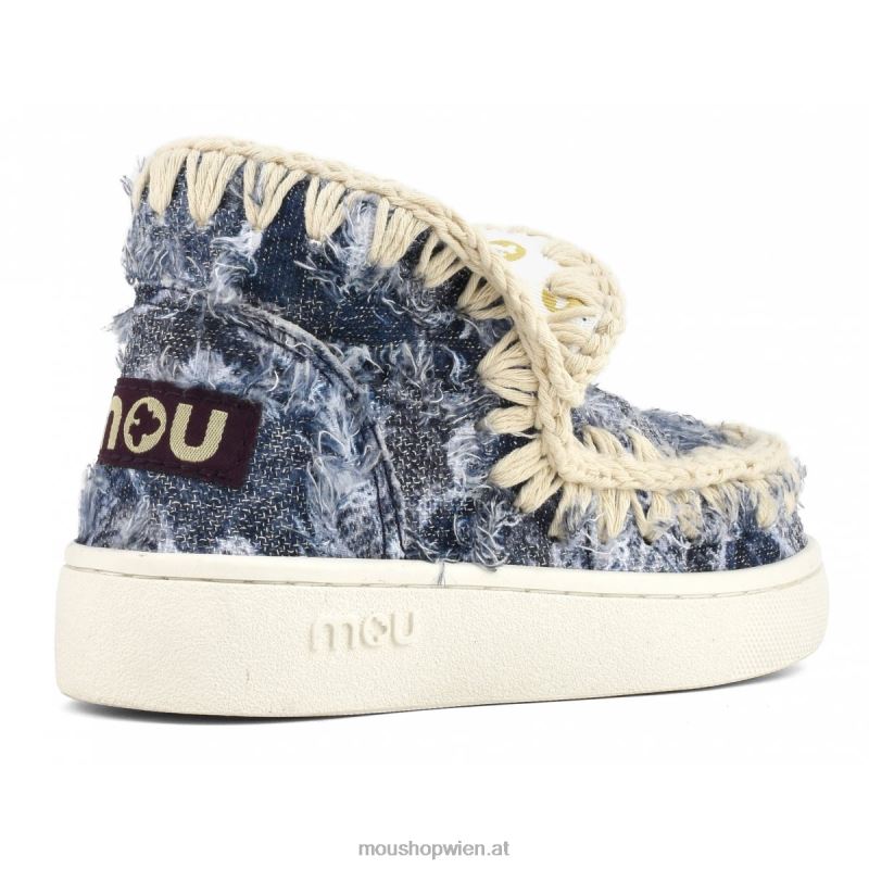 Kinder Sommer-Eskimo-Sneaker-Jeans Mou P660X784 Denim-Patchwork