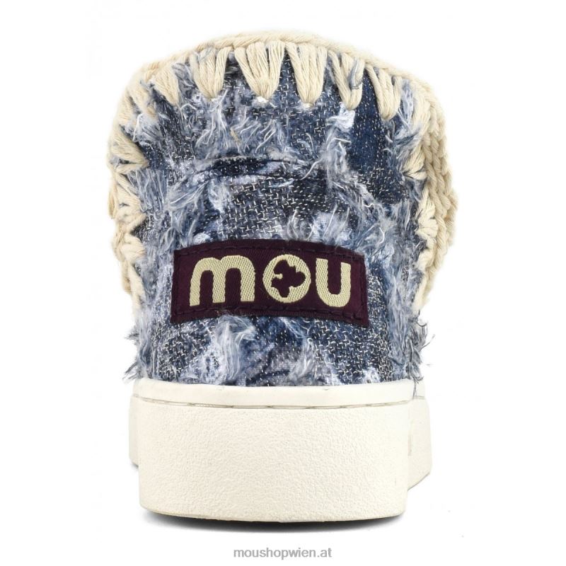 Kinder Sommer-Eskimo-Sneaker-Jeans Mou P660X784 Denim-Patchwork