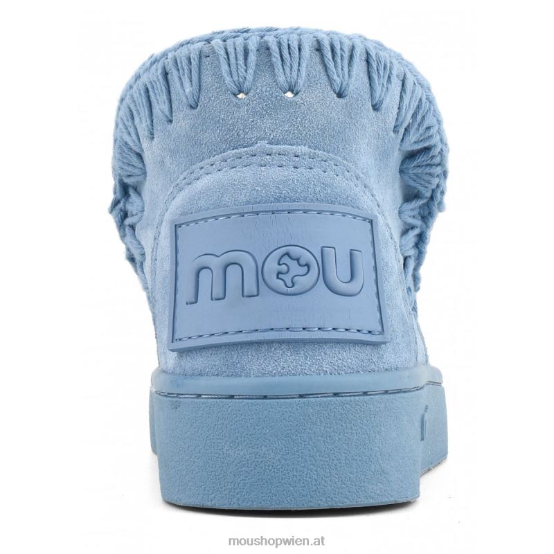 Kinder Sommer-Eskimo-Sneaker-Monochrome Mou P660X783 Nilblau