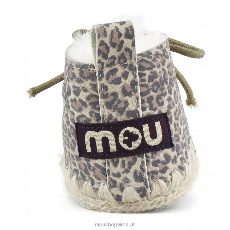 Kinder Schnürschuh für Kleinkinder Mou P660X823 kleines Gepardenleder