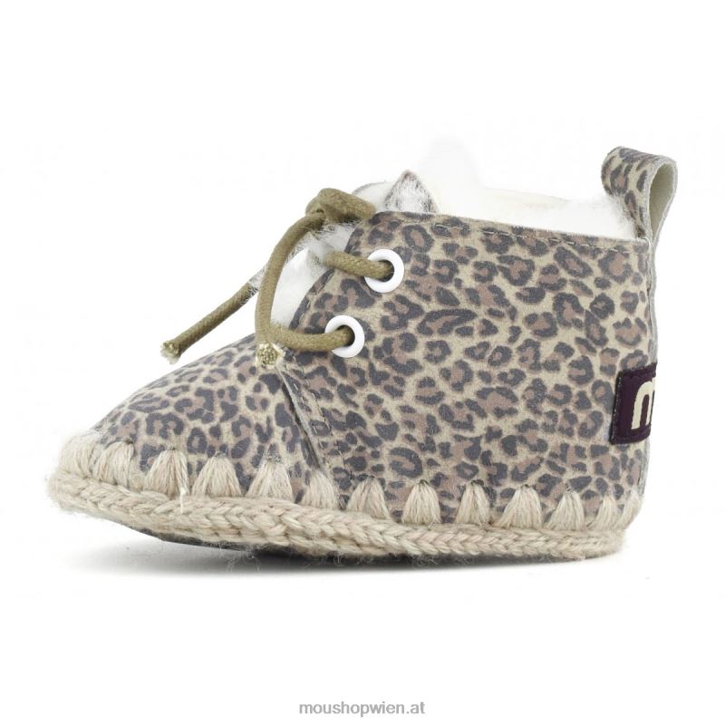 Kinder Schnürschuh für Kleinkinder Mou P660X823 kleines Gepardenleder