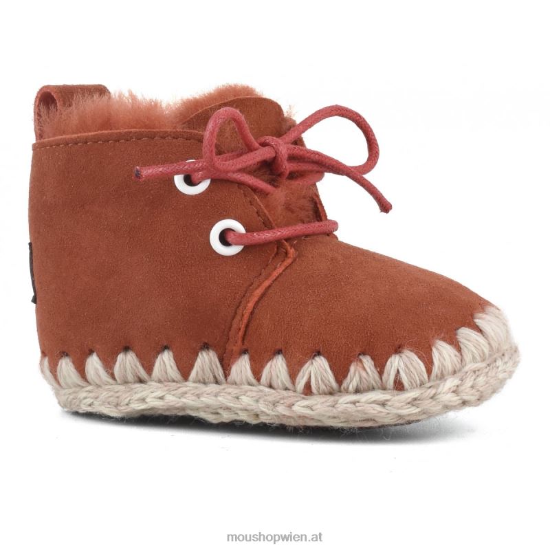 Kinder Schnürschuh für Kleinkinder Mou P660X825 Ingwer